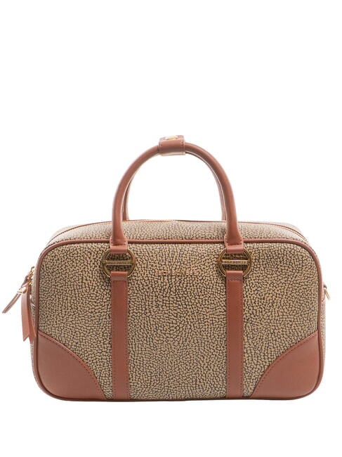 BORBONESE OUTLINE Handbag op natural/leather - Women’s Bags