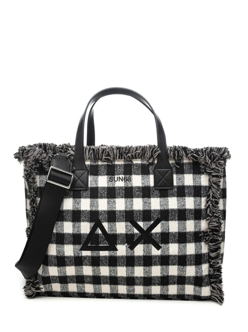 SUN68 CALI TARTAN Handbag, with shoulder strap black - Women’s Bags