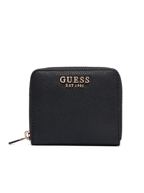 GUESS LAUREL 2 Small zip-around wallet BLACK - Women’s Wallets