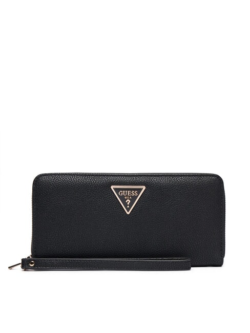 GUESS LAUREL 2 Large zip around wallet with wristlet BLACK - Women’s Wallets
