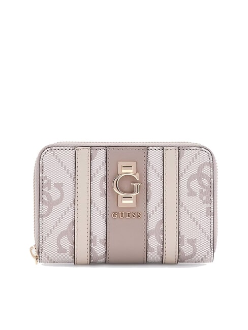 GUESS ERENIA Medium zip-around wallet dark taupe logo - Women’s Wallets