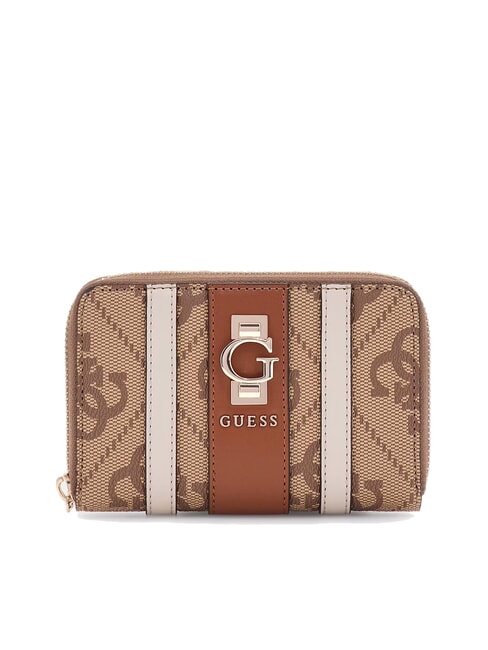 GUESS ERENIA Medium zip-around wallet MILK LOGO - Women’s Wallets