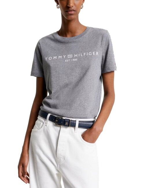 TOMMY HILFIGER TH 1985 Cotton T-Shirt medium heather gray - T-shirt