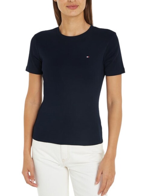 TOMMY HILFIGER TH Cotton T-Shirt desert sky - T-shirt