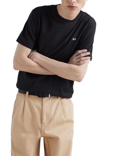 TOMMY HILFIGER TH JEANS Short-sleeved T-shirt black - T-shirt
