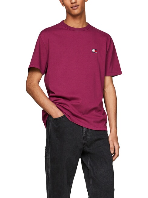TOMMY HILFIGER TH JEANS Short-sleeved cotton T-shirt valley grape - T-shirt