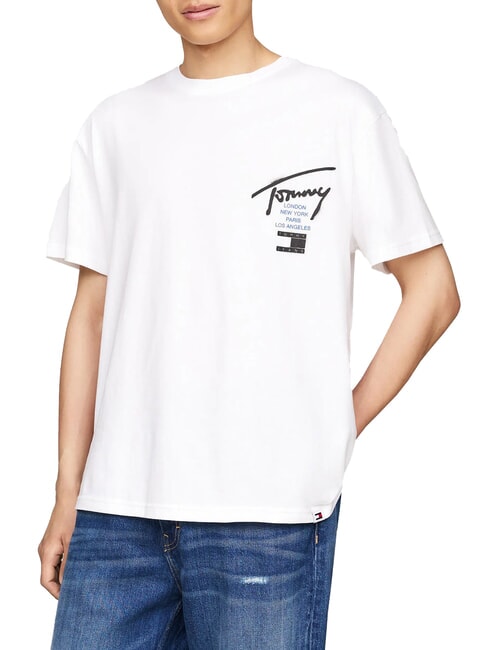 TOMMY HILFIGER TH JEANS City Cotton T-Shirt white - T-shirt