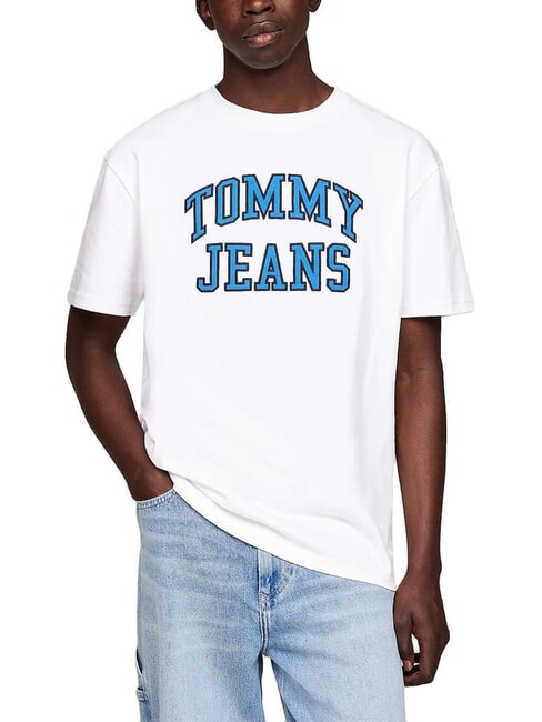 TOMMY HILFIGER TH JEANS LOGO Cotton T-Shirt white - T-shirt
