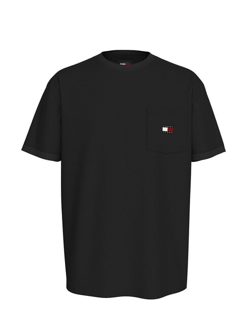 TOMMY HILFIGER TH JEANS Pocket Cotton T-Shirt black - T-shirt