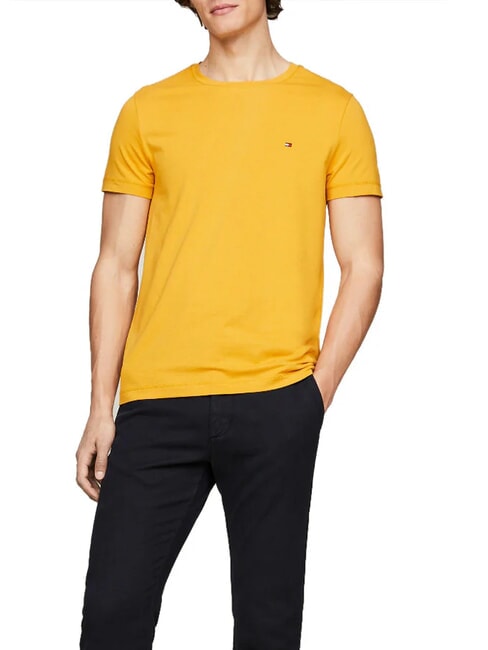 TOMMY HILFIGER  Men's stretch T-shirt city yellow - T-shirt