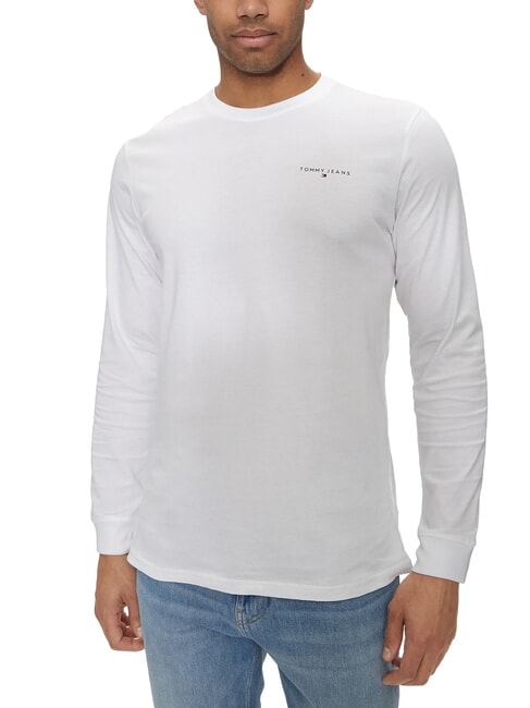 TOMMY HILFIGER TH JEANS Cotton T-Shirt white - T-shirt