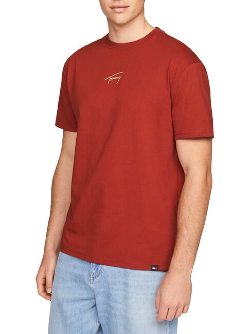 TOMMY HILFIGER TH JEANS Short-sleeved T-shirt regatta red - T-shirt
