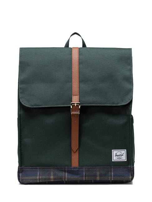 HERSCHEL CITY New Backpack darkest spruce winter plaid - Backpacks & School and Leisure