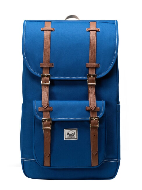 HERSCHEL LITTLE AMERICA  Standard size backpack true blue/white stitch - Backpacks & School and Leisure