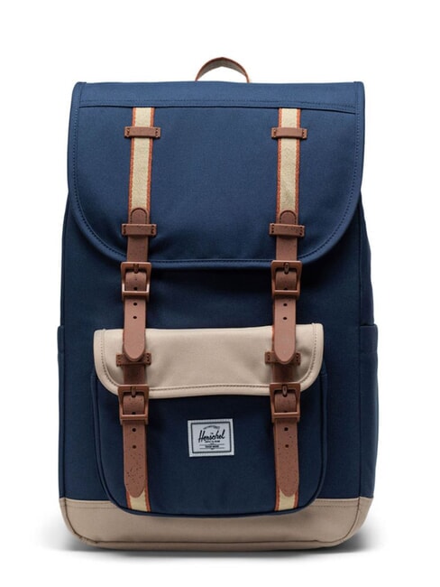 HERSCHEL LITTLE AMERICA MID Mid size backpack black iris/twill - Backpacks & School and Leisure