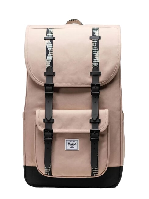 HERSCHEL LITTLE AMERICA  Standard size backpack light taupe/black - Backpacks & School and Leisure