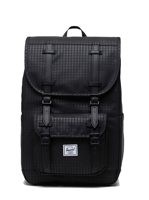 HERSCHEL LITTLE AMERICA MID Mid size backpack houndstooth emboss - Backpacks & School and Leisure