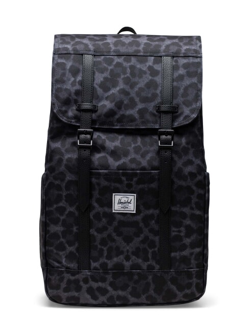 HERSCHEL RETREAT Backpack digi leopard black - Backpacks & School and Leisure
