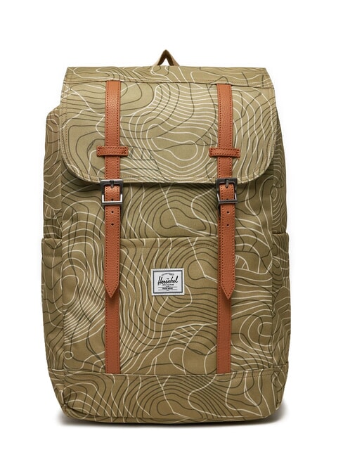 HERSCHEL RETREAT Backpack twill topography - Backpacks & School and Leisure