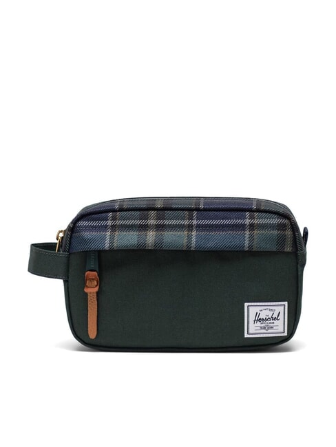 HERSCHEL CHAPTER Beauty case darkest spruce winter plaid - Beauty Case