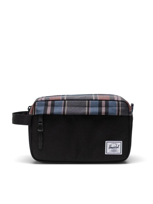 HERSCHEL CHAPTER Travel Beauty black winter plaid - Beauty Case