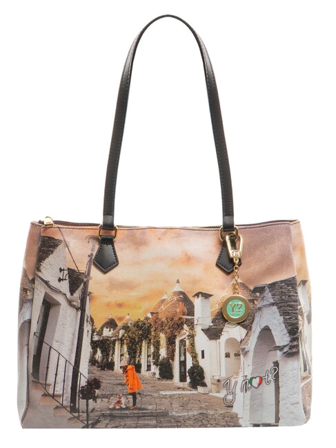 YNOT YESBAG Printed shoulder bag life in trulli - Women’s Bags