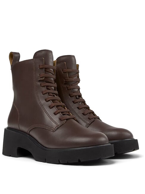 CAMPER MILAH Leather ankle boots dark brown - Women’s shoes
