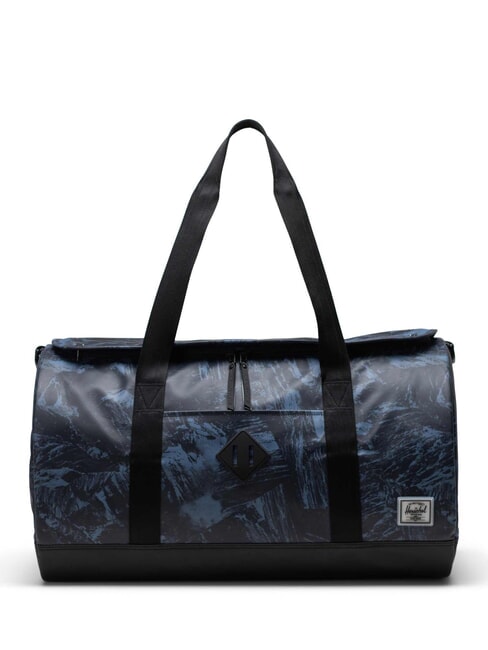 HERSCHEL HERITAGE Large duffel bag with shoulder strap steel blue shale rock - Duffle bags