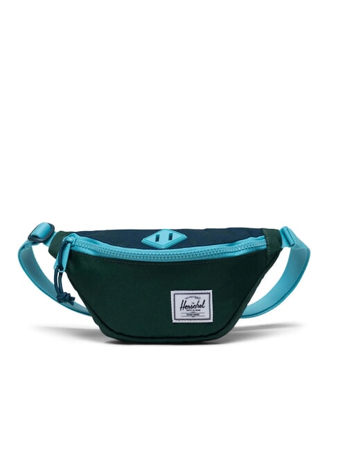 HERSCHEL HERITAGE Pouch with name tag hunter green/reflecting pond/sea jet - Hip pouches