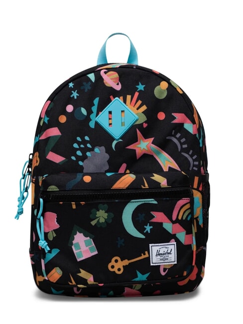 HERSCHEL HERITAGE KIDS Backpack black scrapbook - Backpacks & School and Leisure