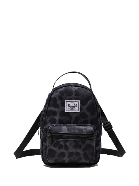 HERSCHEL NOVA Micro shoulder bag digi leopard black - Women’s Bags