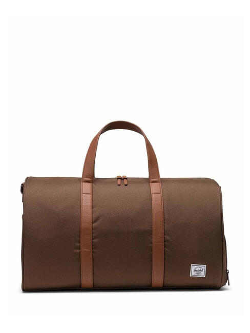 HERSCHEL NOVEL Large duffel bag with shoulder strap dark earth - Duffle bags