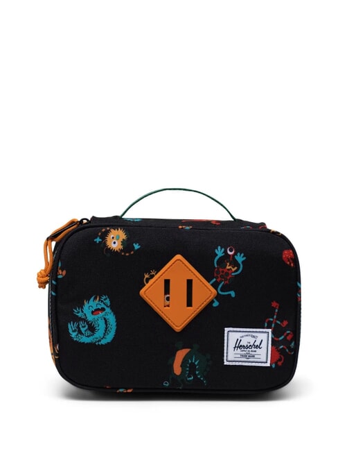 HERSCHEL HERITAGE Pencil case with handle monster dance black - Cases and Accessories
