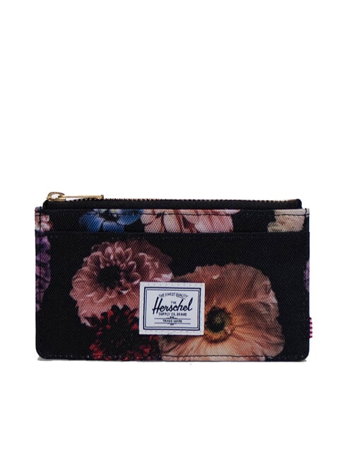HERSCHEL OSCAR Flat card holder with coin purse floral revival - Women’s Wallets