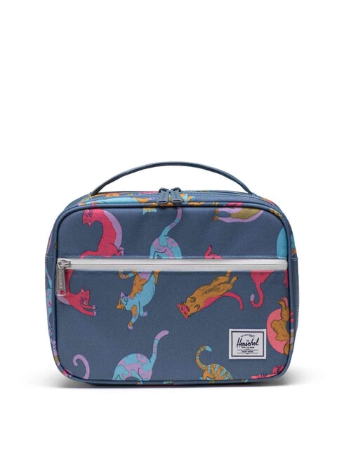 HERSCHEL POP QUIZ Thermal lunch bag lazy cats - Kids bags and accessories