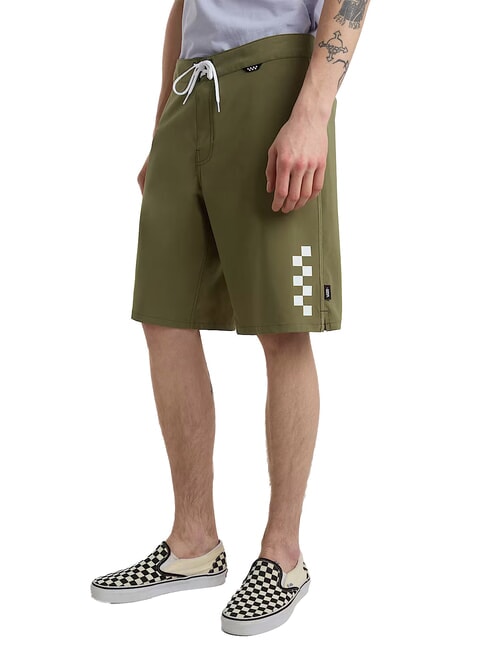 VANS THE DAILY SOILD Long shorts costume olivines - Swimwear