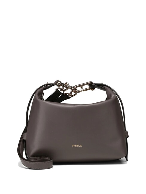 FURLA TONIE  Mini shoulder bag, in leather urban gray - Women’s Bags