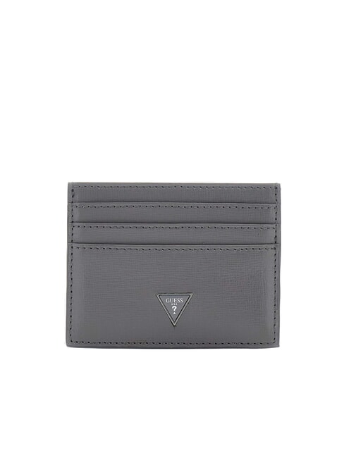 GUESS MILANO Flat card holder gray - Men’s Wallets