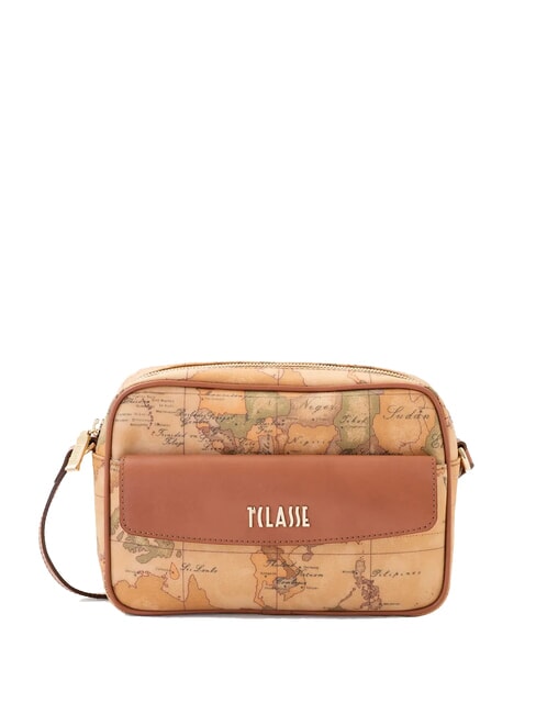 ALVIERO MARTINI PRIMA CLASSE GEO CLASSIC Reporter shoulder bag with pocket NATURAL - Women’s Bags