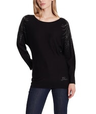 GUESS BAT SLEEVE LORETTA Relaxed fit boat neck sweater - Women's Sweaters
