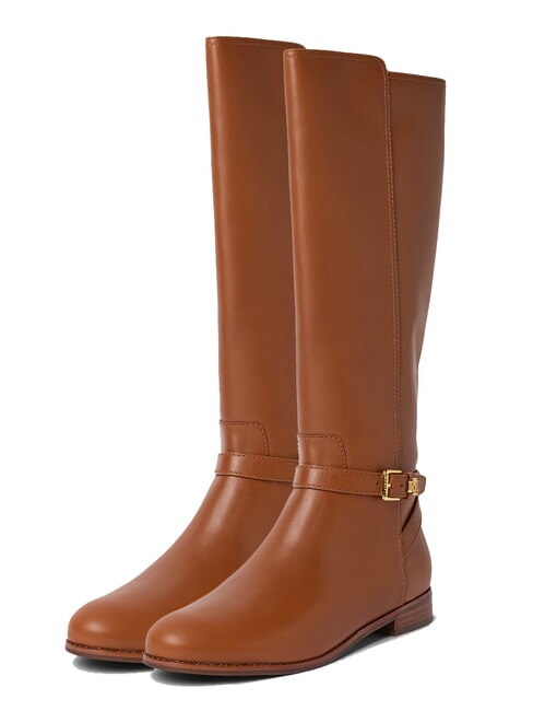 RALPH LAUREN BROOKE TALL 2 High-leg leather boots lauren tan1 - Women’s shoes