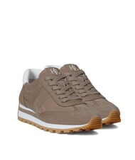 RALPH LAUREN DANI Micro-perforated sneakers in suede leather - Women’s shoes