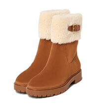 RALPH LAUREN ALLYSON Sheepskin and suede ankle boots - Women’s shoes
