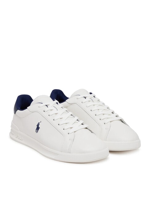 RALPH LAUREN HERITAGE COURT 2 Leather sneakers deckwash white/navy - Men’s shoes