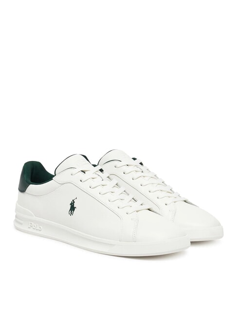 RALPH LAUREN HERITAGE COURT 2 Leather sneakers deckwash white/forest - Men’s shoes