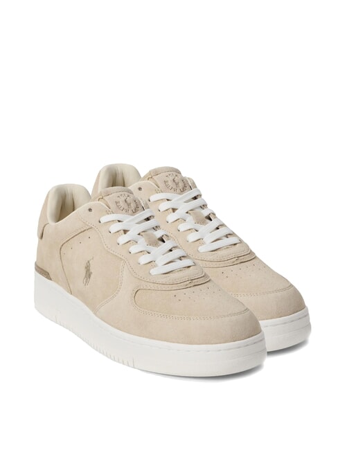 RALPH LAUREN MASTERS COURT Suede leather sneakers milkshake - Men’s shoes