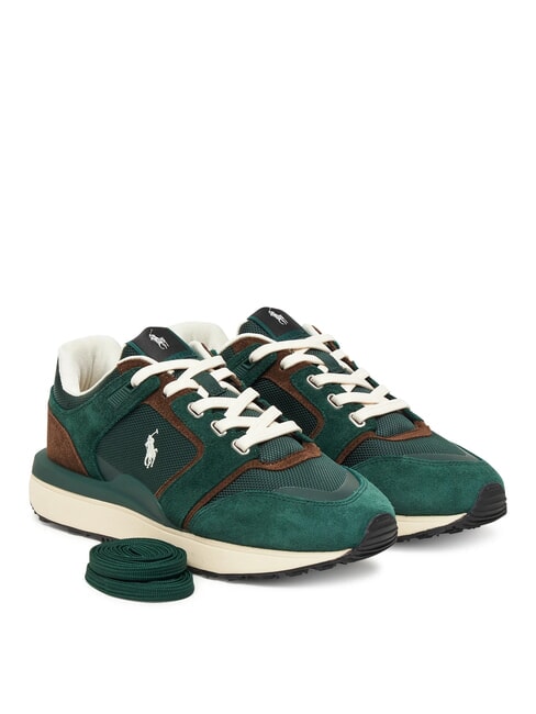 RALPH LAUREN TRAIN 89 Running sneakers college green/chocolate brown - Men’s shoes