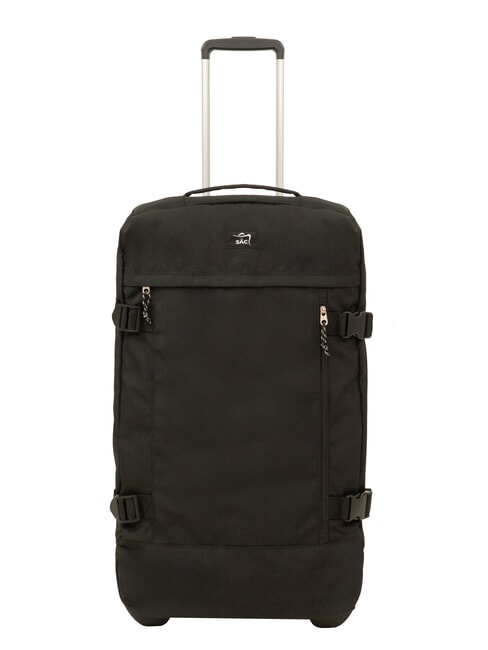 LESAC GLOBETROTTER 2 Large size trolley black - Semi-rigid Trolley Cases