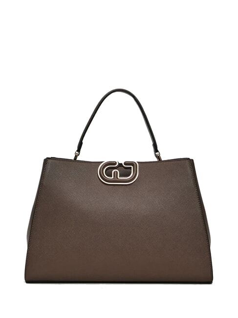 GAUDÌ DEMY WINTER L Handbag with shoulder strap in saffiano leather taupe - Women’s Bags