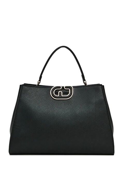 GAUDÌ DEMY WINTER L Handbag with shoulder strap in saffiano leather BLACK - Women’s Bags